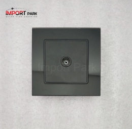 Glass Border Dish TV Socket Black