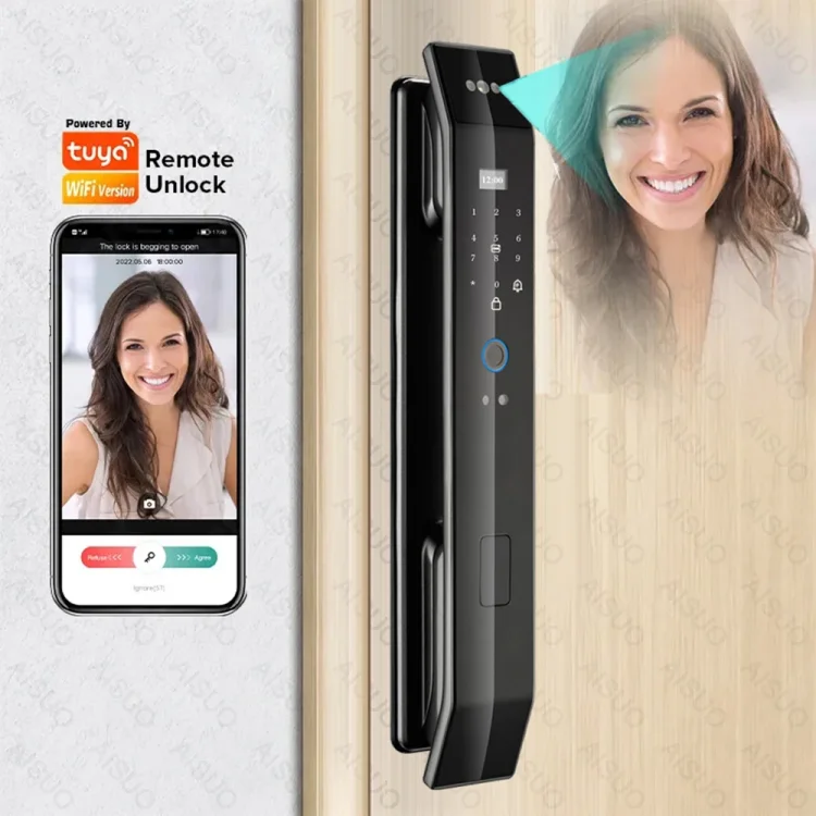 L16 Smart WiFi Tuya Intercom Face Fingerprint Door Lock - ছবি 7