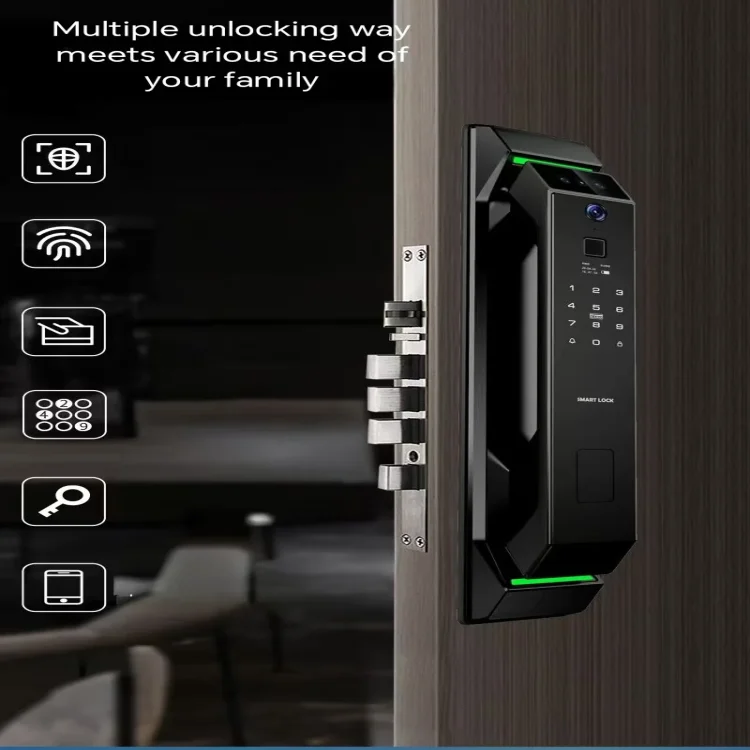 L24 WiFi Smart Door Lock with 3D Face & Fingerprint Recognition - ছবি 5