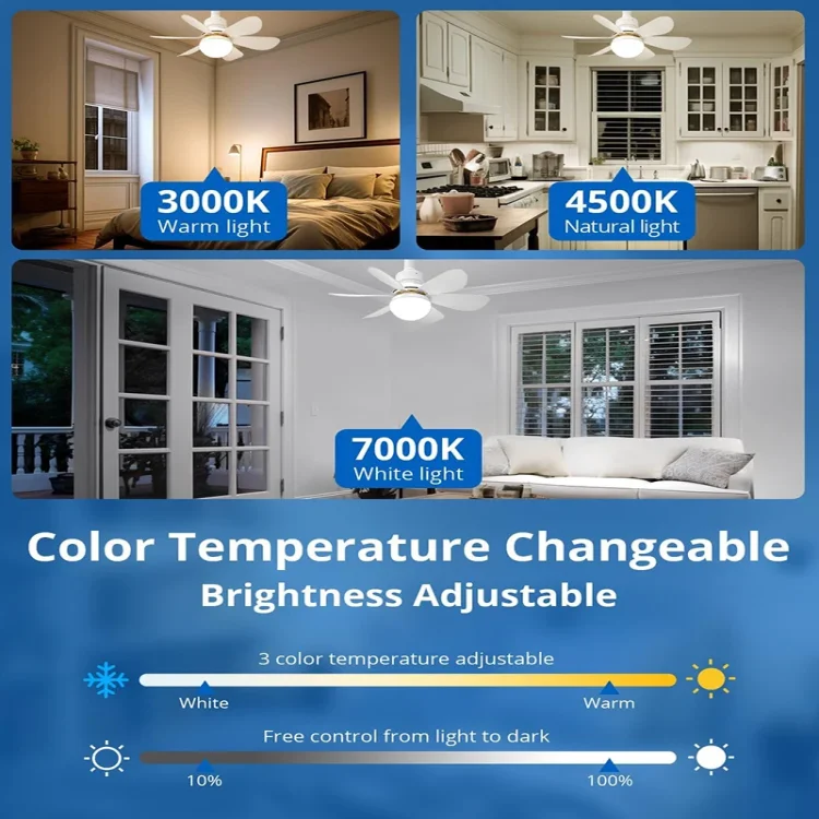 Intelligent Ceiling LED Fan Light with Remote - ছবি 3