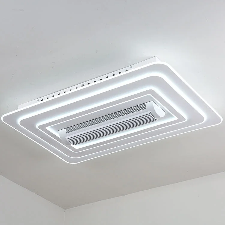 Remote Control Bladeless Ceiling Fan with Dimmable LED Light - FL03A-L - ছবি 2