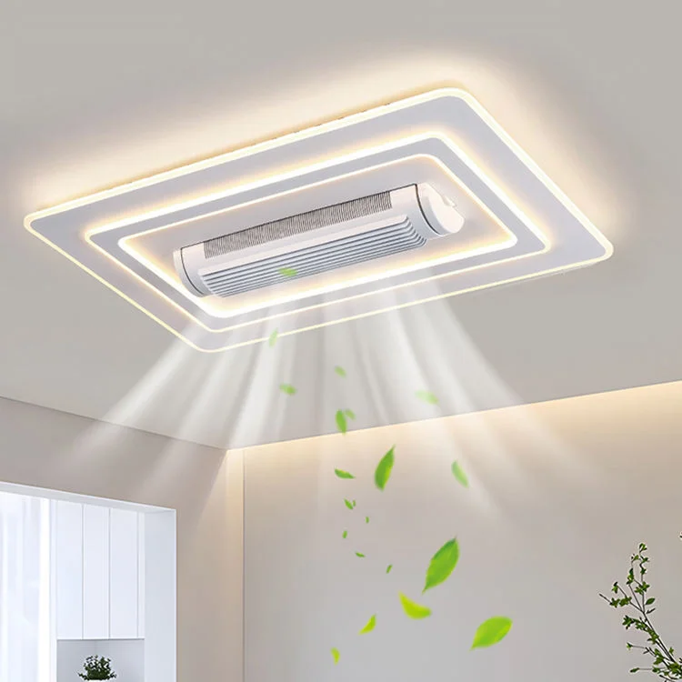 Remote Control Bladeless Ceiling Fan with Dimmable LED Light - FL03A-L