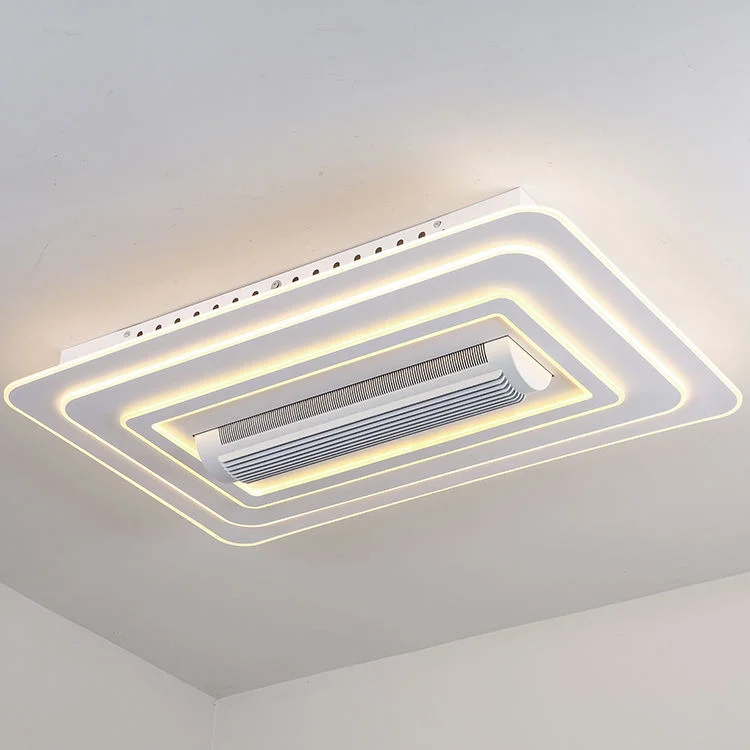 Remote Control Bladeless Ceiling Fan with Dimmable LED Light - FL03A-L - ছবি 4