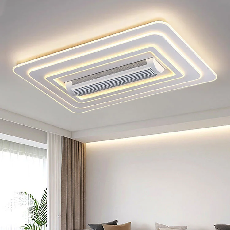 Remote Control Bladeless Ceiling Fan with Dimmable LED Light - FL03A-L - ছবি 3