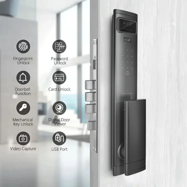 SAS Nova L7 Smart 3D Face Recognition Door Lock with Palm Vein & Video Intercom - ছবি 5